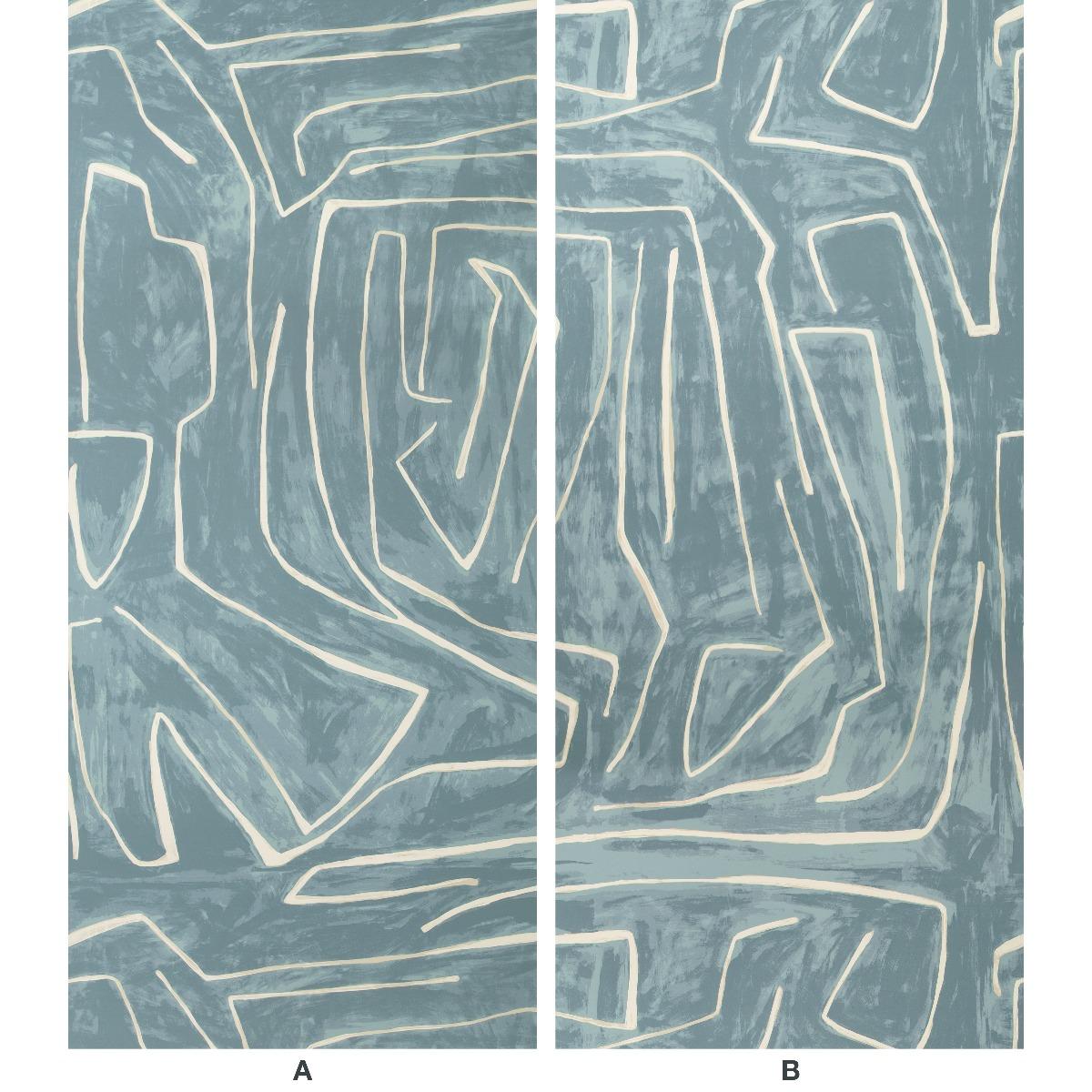 Lee Jofa GRAFFITO DEEP SKY Wallpaper