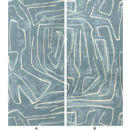 Lee Jofa GRAFFITO DEEP SKY Wallpaper