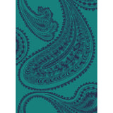 Cole & Son RAJAPUR FABRIC PRINT INK ON PETROL Fabric