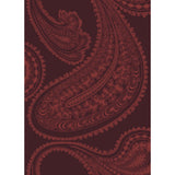 Cole & Son RAJAPUR FABRIC PRINT RSE ON DRK CRIM Fabric