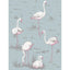 Cole & Son FLAMINGOS COT/LIN PRINT WHT/FUCH ON SFOAM Fabric