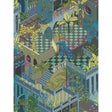 Cole & Son MIAMI COTTON PRINT PETROL MULTI Fabric