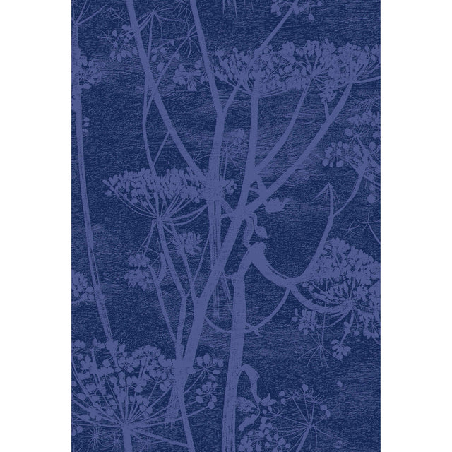 Cole & Son COW PARSLEY PRINT HYACINTH/INK Fabric
