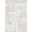 Cole & Son COW PARSLEY LINEN PRINT WHITE/TAUPE Fabric