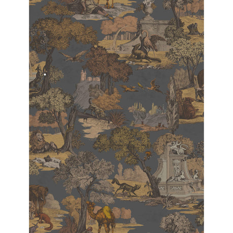 Cole & Son VERSAILLES GRAND PRINT GNGR CHAR Fabric