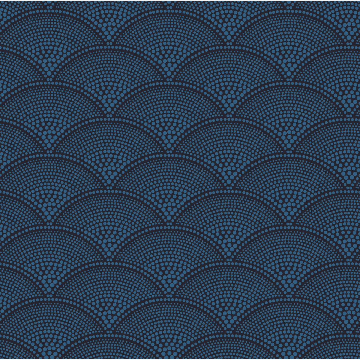 Cole & Son FEATHER FAN WOVEN HYAC ON CHAR Upholstery Fabric