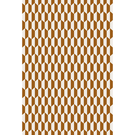 Cole & Son TILE WOVEN DRK GINGR CRM Upholstery Fabric