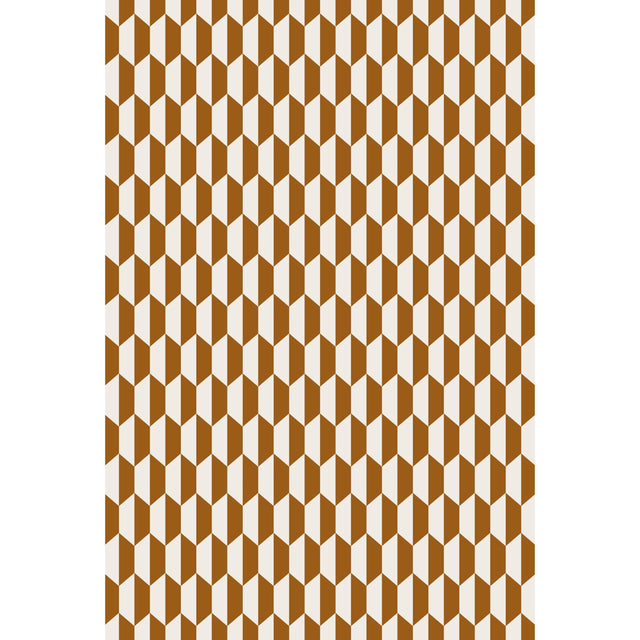 Cole & Son TILE WOVEN DRK GINGR CRM Upholstery Fabric