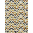 Mulberry JAZZ INDIGO/SPICE Fabric