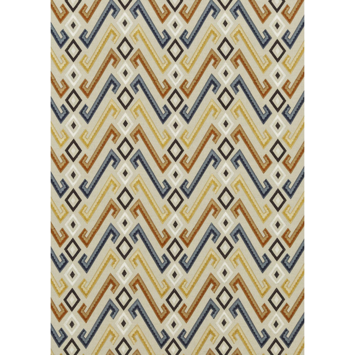 Mulberry JAZZ INDIGO/SPICE Fabric