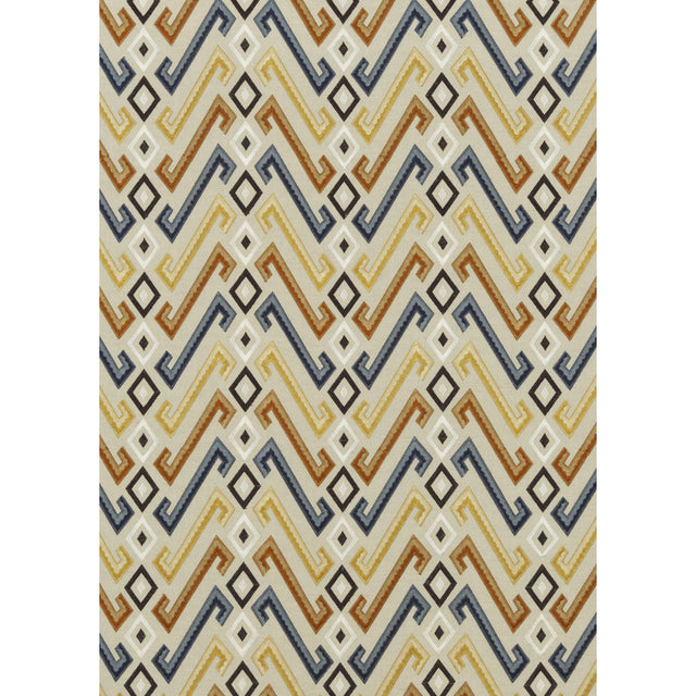 Mulberry JAZZ INDIGO/SPICE Fabric