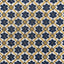 Gaston Y Daniela FRUELA NAVY/OCRE Upholstery Fabric
