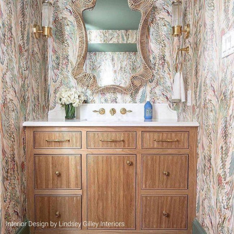 Lee Jofa TAPLOW PAPER JUNIPER/PETAL Wallpaper