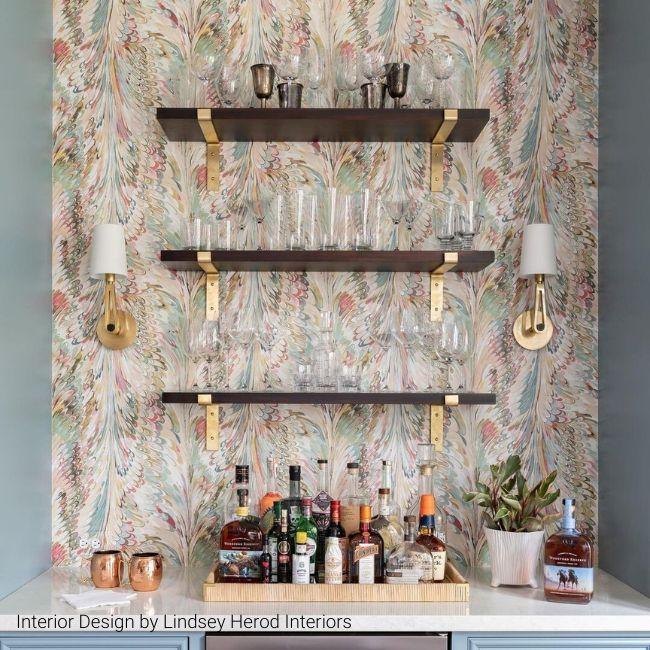 Lee Jofa TAPLOW PAPER JUNIPER/PETAL Wallpaper