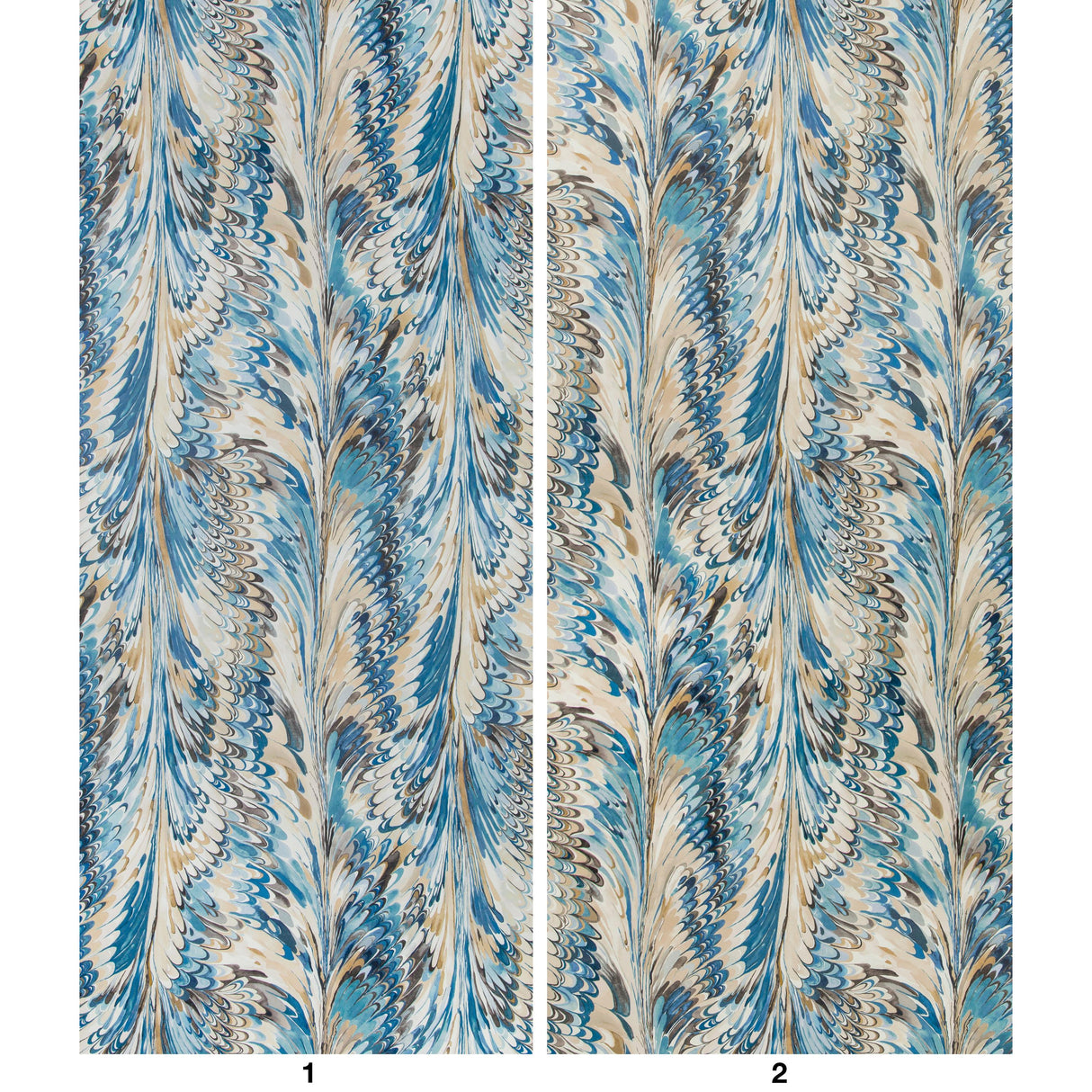 Lee Jofa TAPLOW PAPER NAVY/SLATE Wallpaper