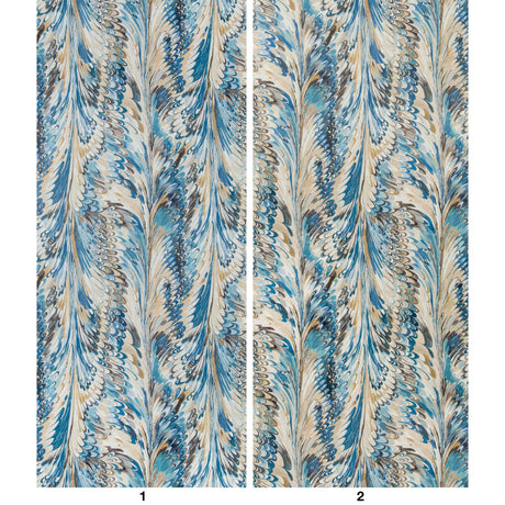 Lee Jofa TAPLOW PAPER NAVY/SLATE Wallpaper