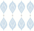 Seabrook Mirasol Palm Frond Carolina Blue and Eggshell Wallpaper