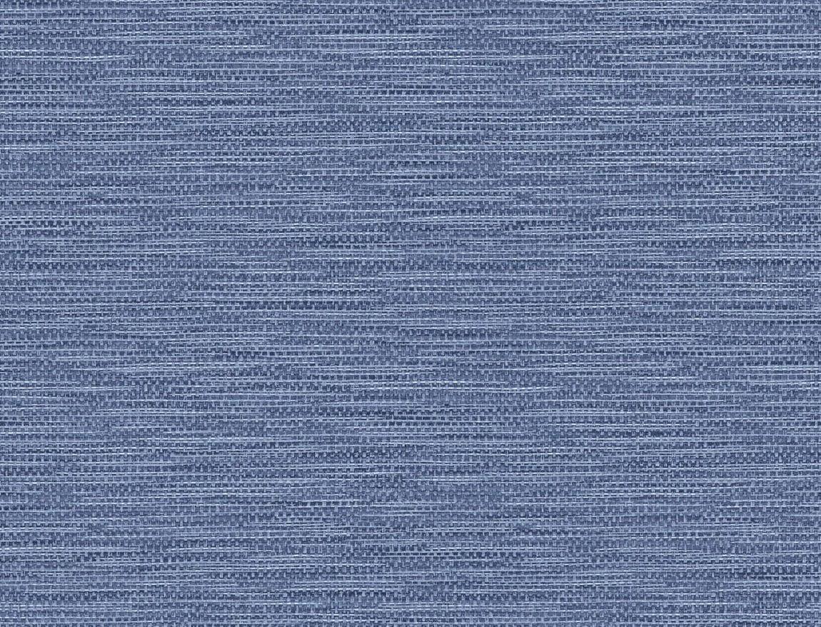 Seabrook Faux Linen Weave Coastal Blue Wallpaper