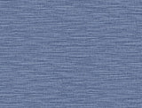 Seabrook Faux Linen Weave Coastal Blue Wallpaper