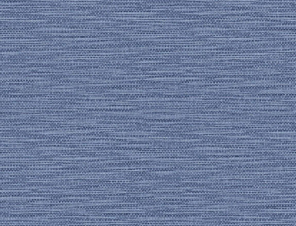 Seabrook Faux Linen Weave Coastal Blue Wallpaper