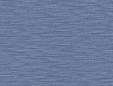 Seabrook Faux Linen Weave Blue Wallpaper