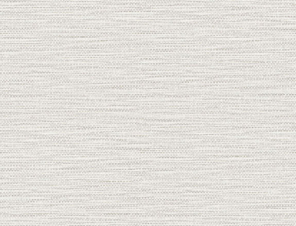 Seabrook Faux Linen Weave Cove Gray Wallpaper