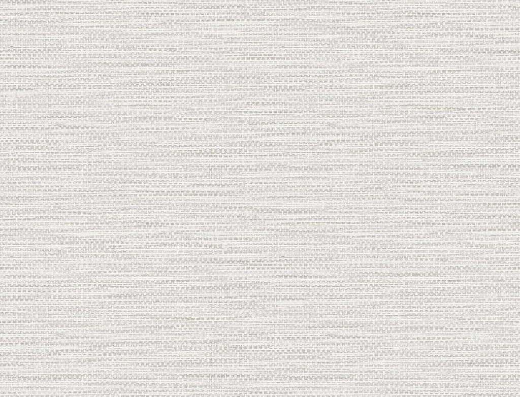 Seabrook Faux Linen Weave Grey Wallpaper