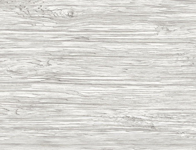 Seabrook Washed Shiplap Embossed Vinyl Cove Gray Wallpaper
