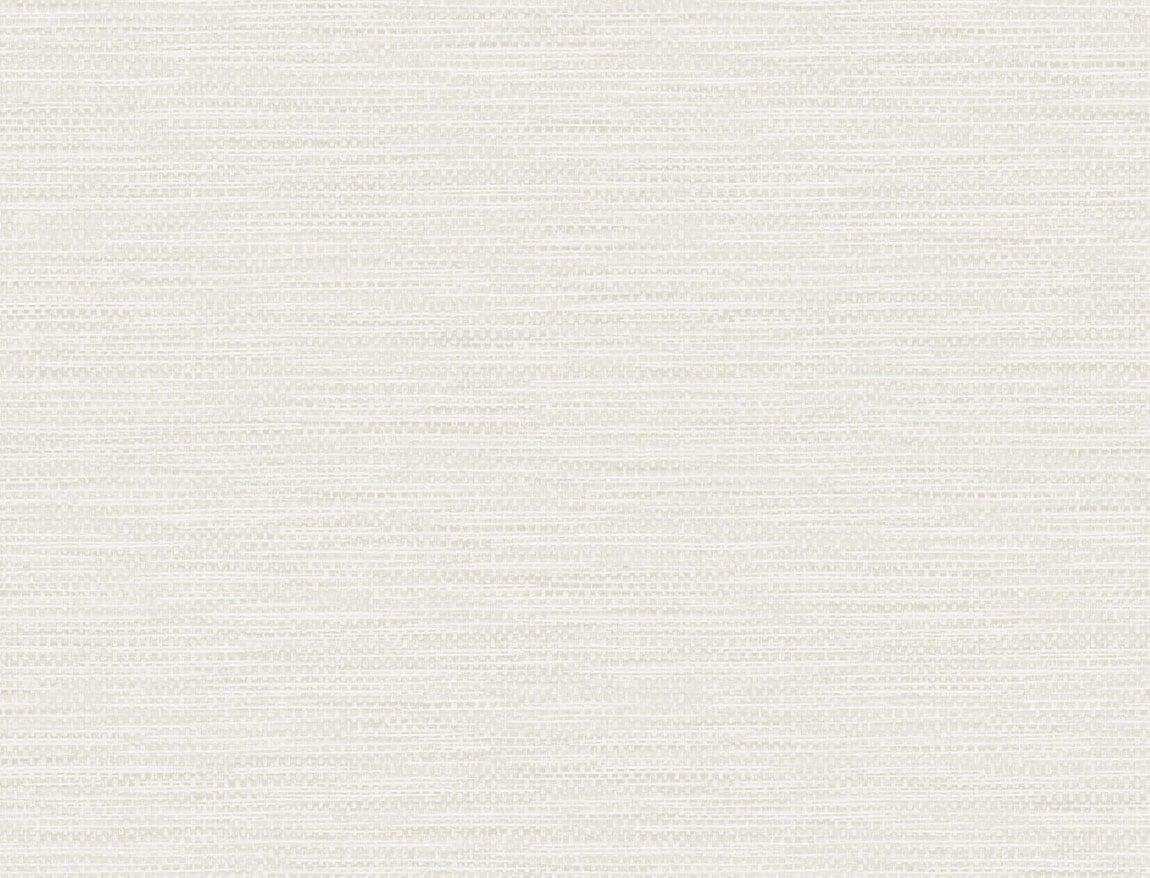 Seabrook Faux Linen Weave Off-White Wallpaper