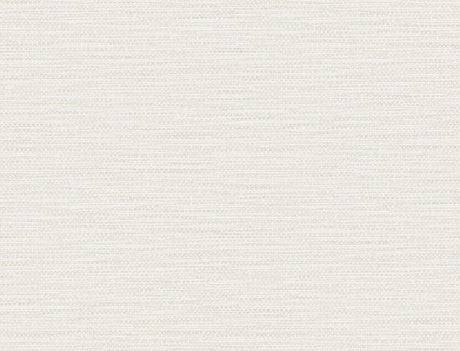 Seabrook Faux Linen Weave Off-White Wallpaper