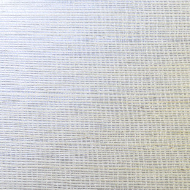 Seabrook Sisal Grasscloth Metallic Silver and Ivory Wallpaper