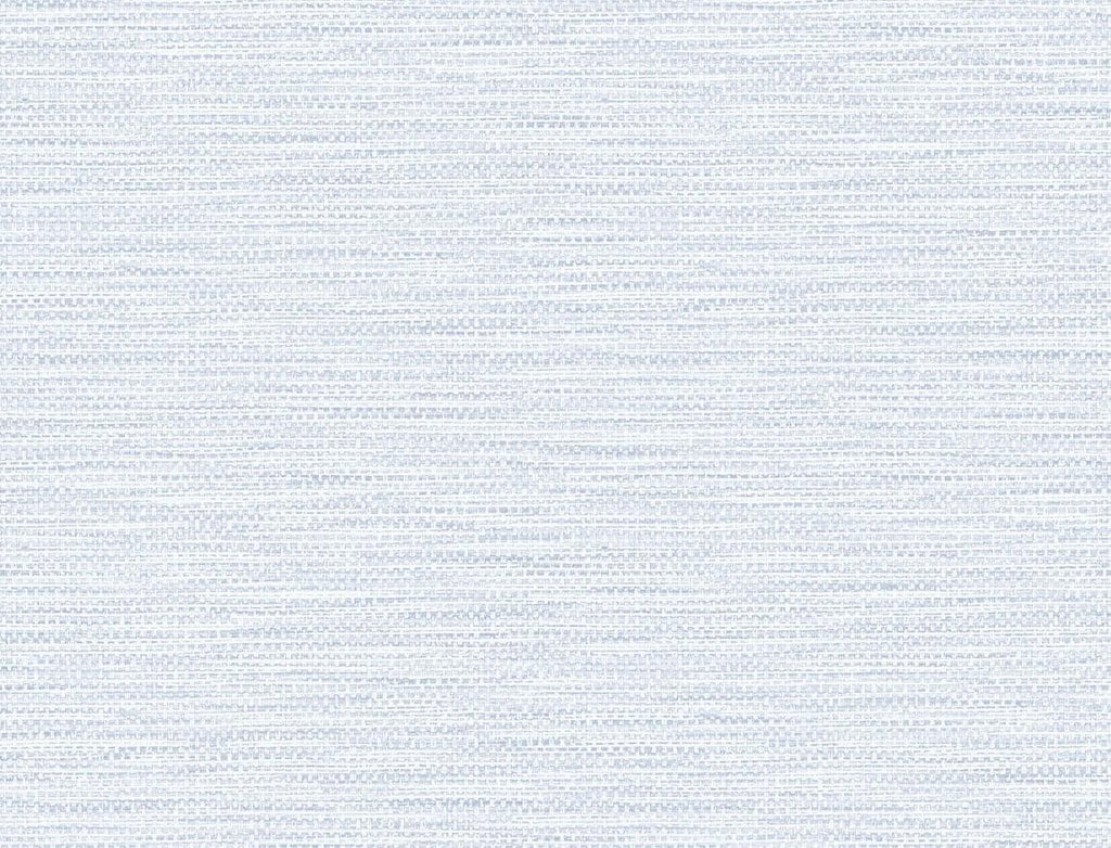 Seabrook Faux Linen Weave Blue Wallpaper