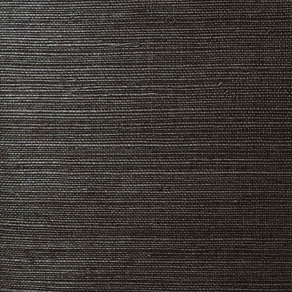 Seabrook Sisal Grasscloth Black Wallpaper