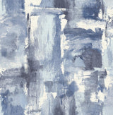 Seabrook Dry Brush Faux Blue Wallpaper