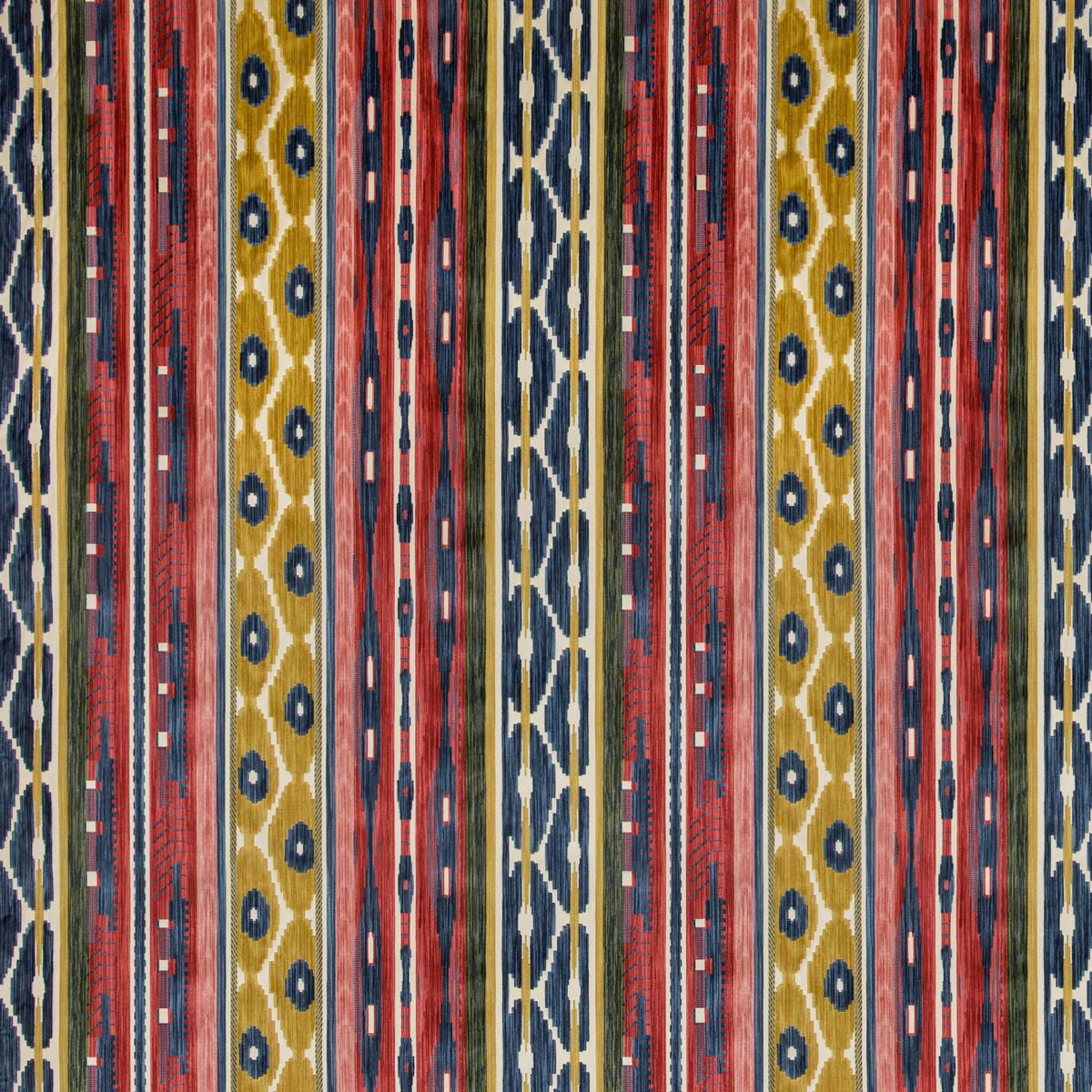 Lee Jofa Desning Velvet Red/Blue Fabric
