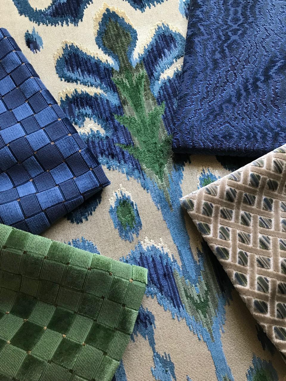 Lee Jofa BOURNE VELVET PEACOCK Upholstery Fabric