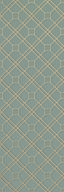 G P & J Baker LANGDALE TRELLIS TEAL/BRONZE Wallpaper