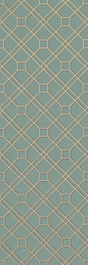 G P & J Baker LANGDALE TRELLIS TEAL/BRONZE Wallpaper