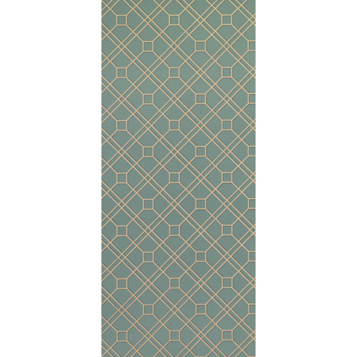 G P & J Baker LANGDALE TRELLIS TEAL/BRONZE Wallpaper