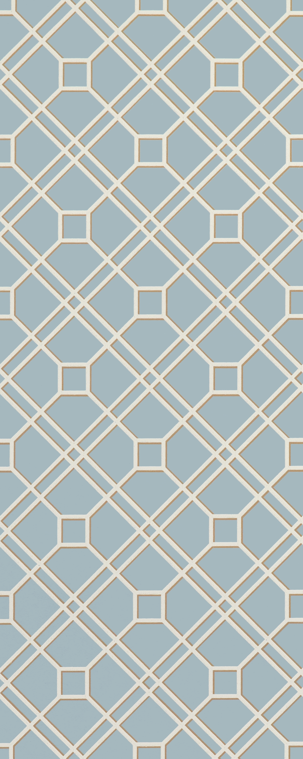 G P & J Baker LANGDALE TRELLIS SOFT BLUE Wallpaper