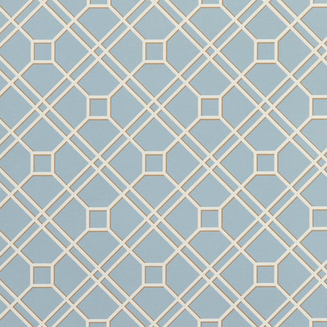 G P & J Baker LANGDALE TRELLIS SOFT BLUE Wallpaper