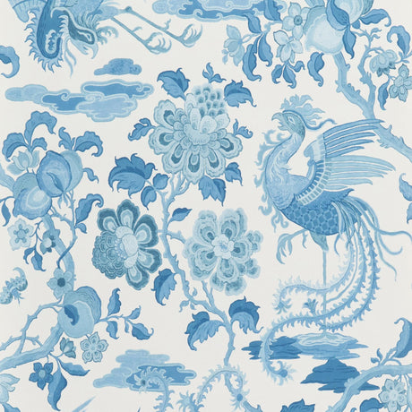 G P & J Baker CHIFU BLUE Wallpaper