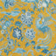 G P & J Baker CHIFU OCHRE/BLUE Wallpaper