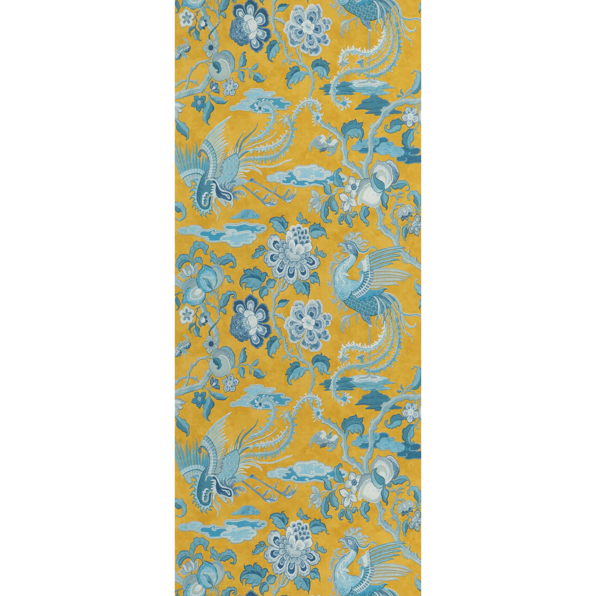 G P & J Baker CHIFU OCHRE/BLUE Wallpaper