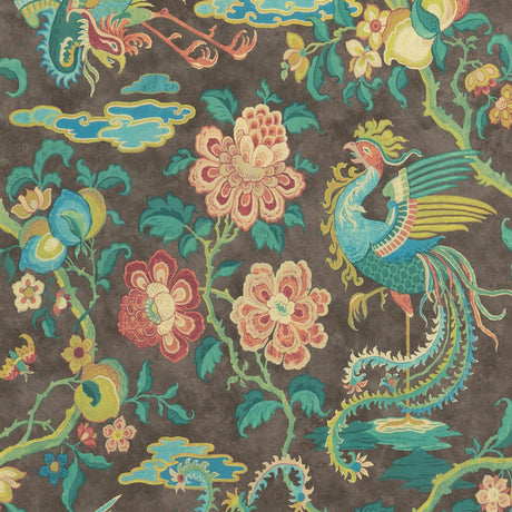G P & J Baker CHIFU CHARCOAL/MULTI Wallpaper