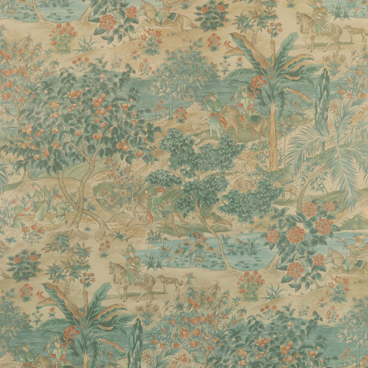 G P & J Baker RAMAYANA SAGE/MULTI Wallpaper