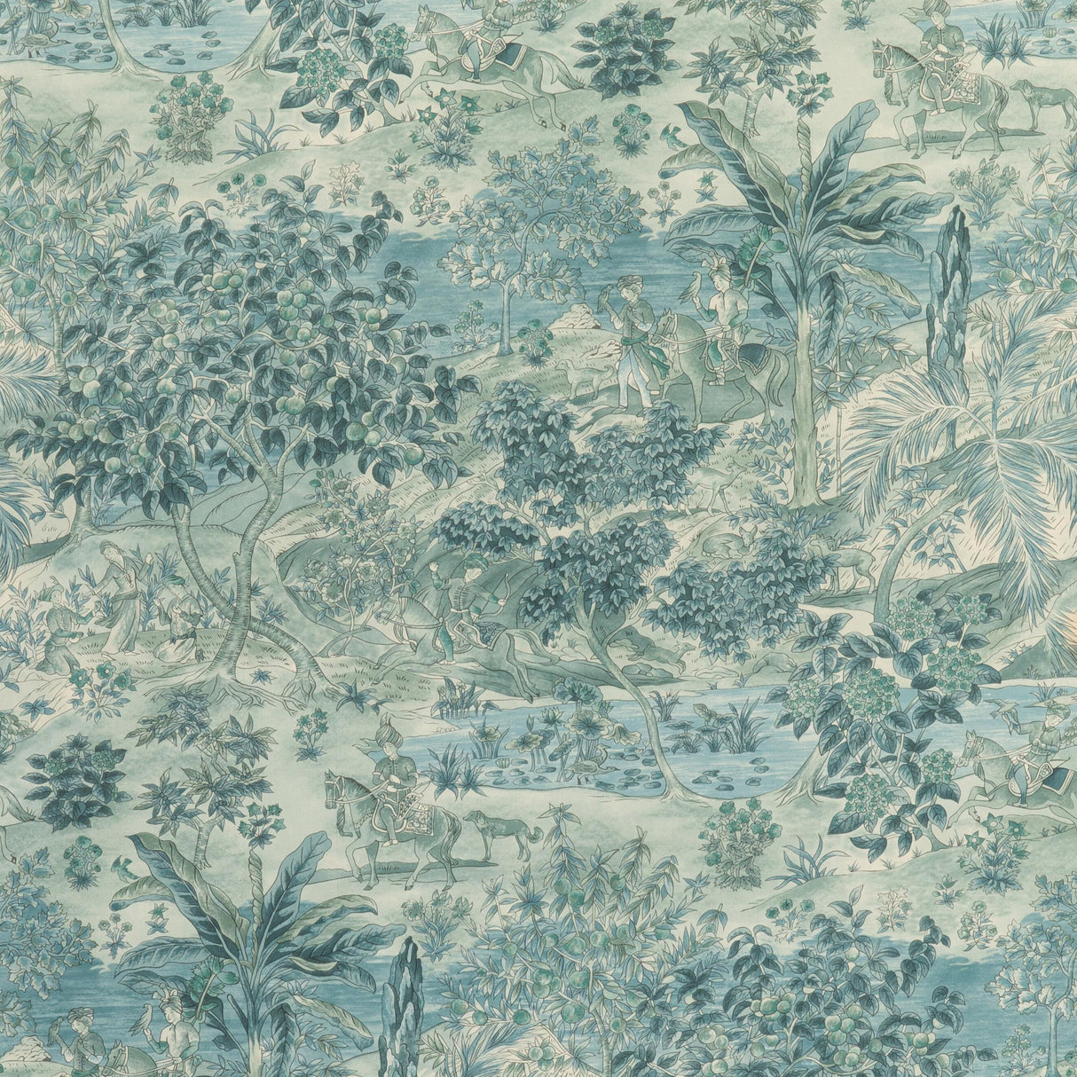G P & J Baker RAMAYANA BLUE Wallpaper