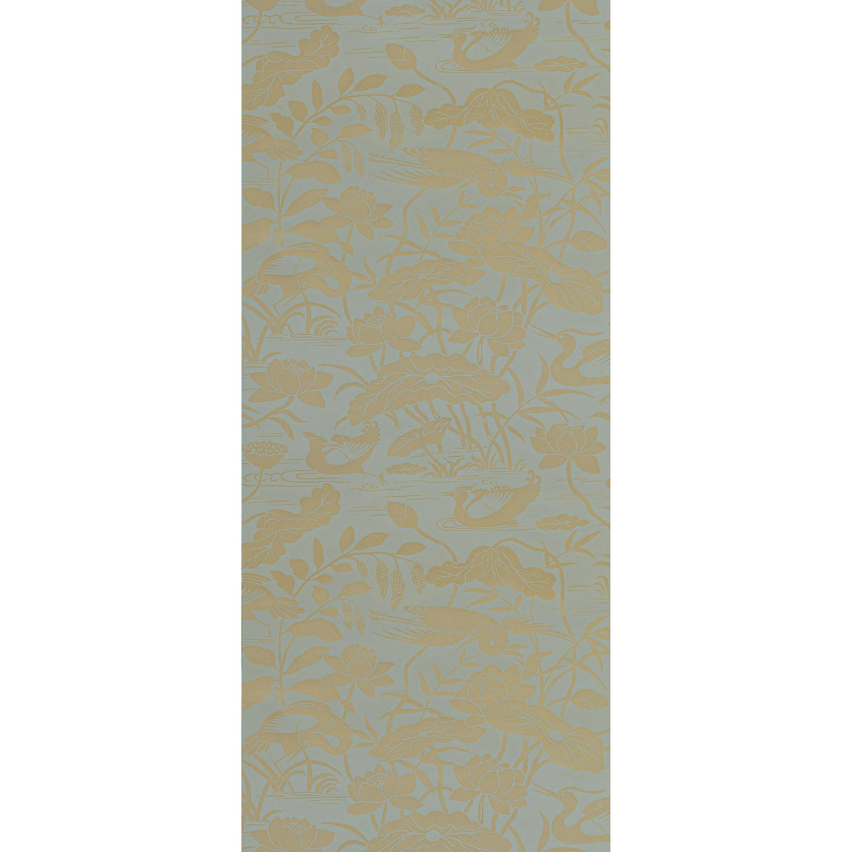 G P & J Baker HERON & LOTUS FLOWER EUCALYPTUS Wallpaper