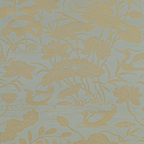 G P & J Baker HERON & LOTUS FLOWER EUCALYPTUS Wallpaper