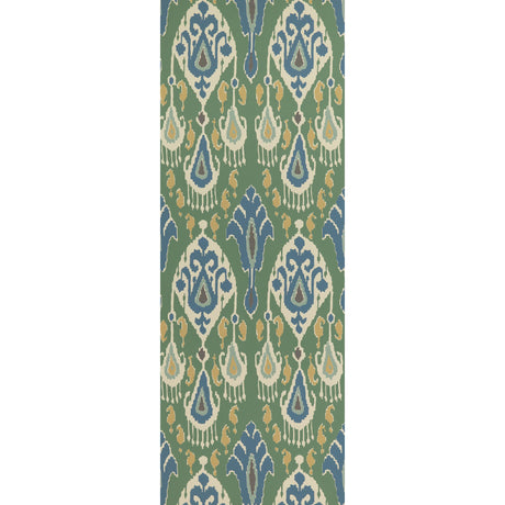 G P & J Baker IKAT BOKHARA EMERALD Wallpaper